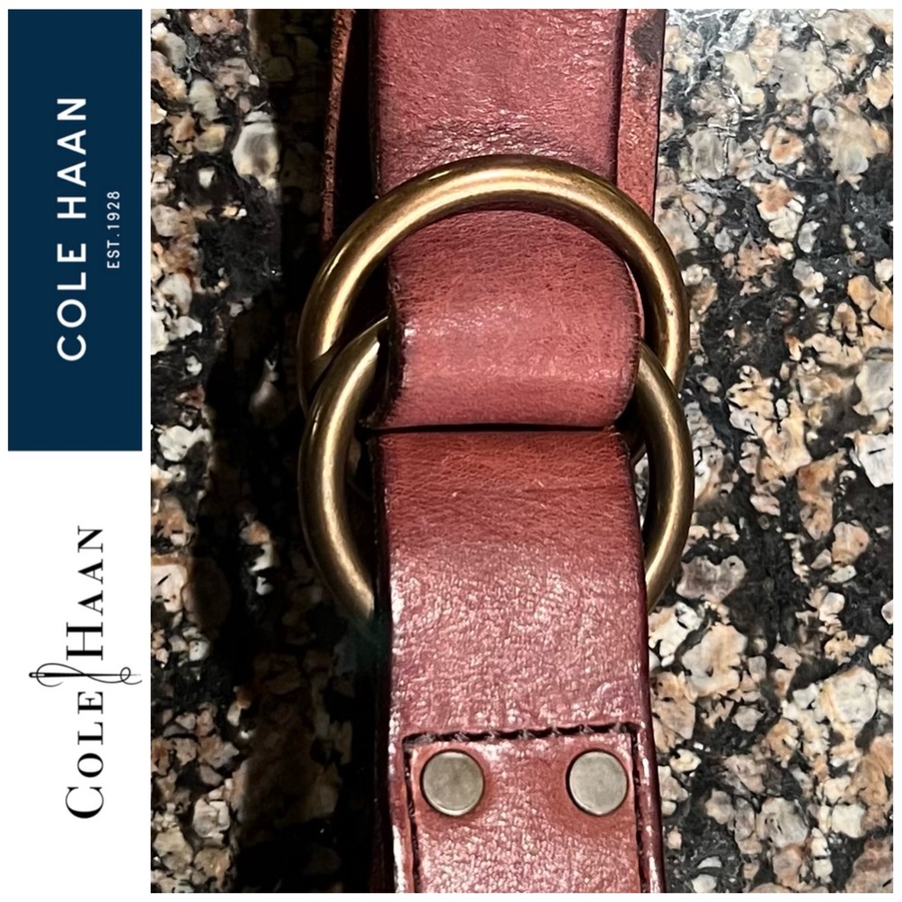 Cole Haan Men’s Leather O Ring Belt